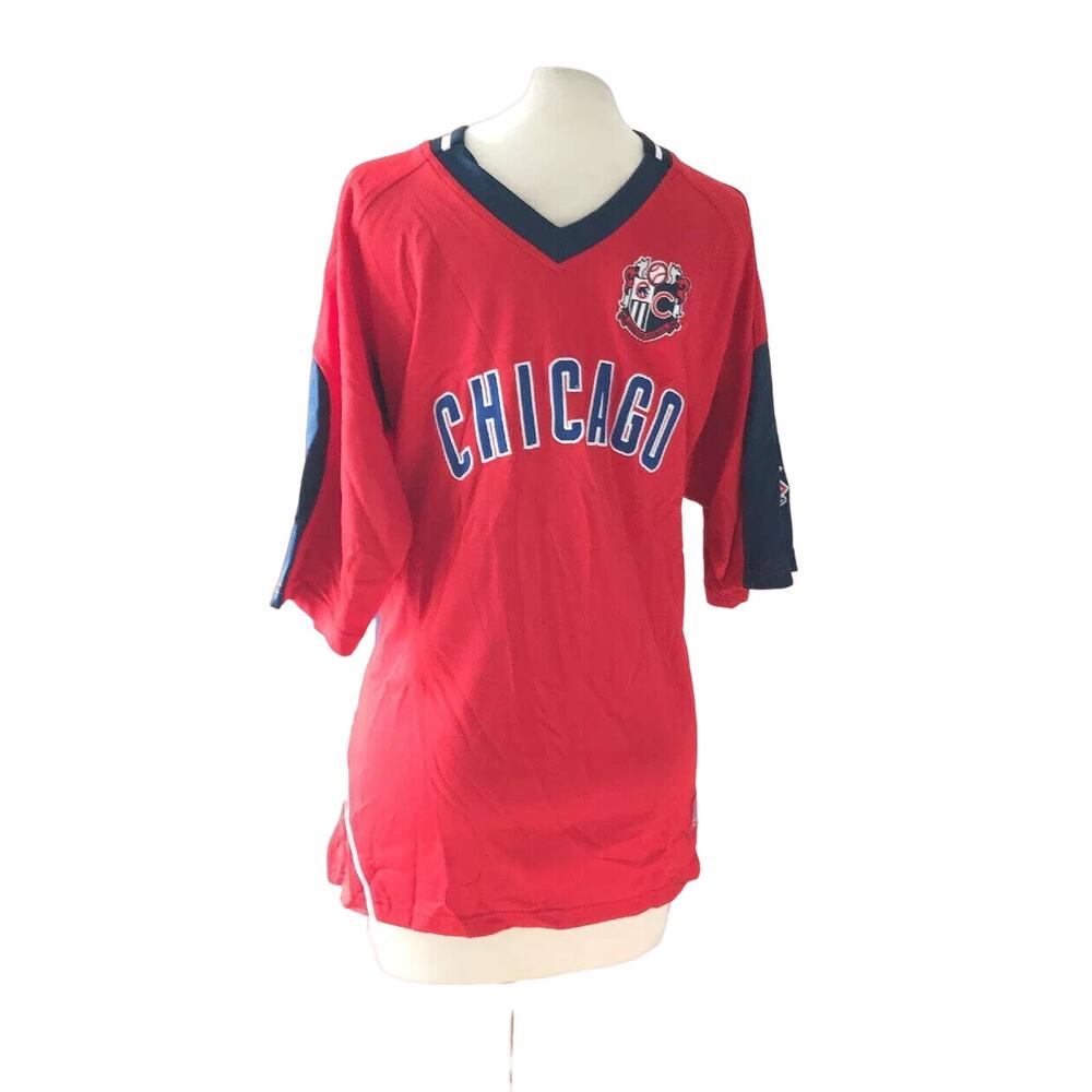 Chicago Cubs MLB Genuine Merchendise Red T-shirt Short Sleeve NEW Lee Large